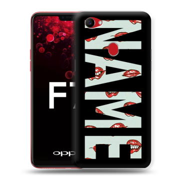 Пластиковый чехол на OPPO F7 с принтом NAME