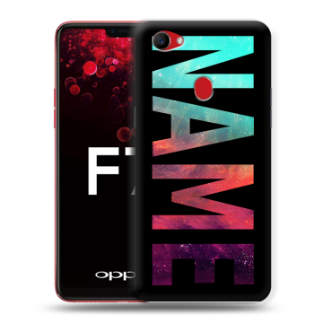 Пластиковый чехол на OPPO F7 с принтом NAME