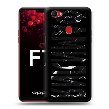 Пластиковый чехол на OPPO F7 с принтом ФАМИЛИЯ