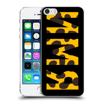 Пластиковый чехол на Iphone 5s с принтом ИМЯ
