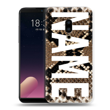 Силиконовый чехол на Meizu 15 с принтом NAME