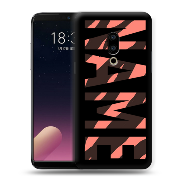 Силиконовый чехол на Meizu 15 с принтом NAME