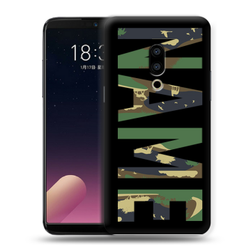 Силиконовый чехол на Meizu 15 с принтом NAME