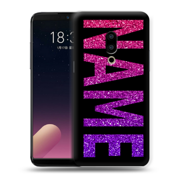 Силиконовый чехол на Meizu 15 с принтом NAME
