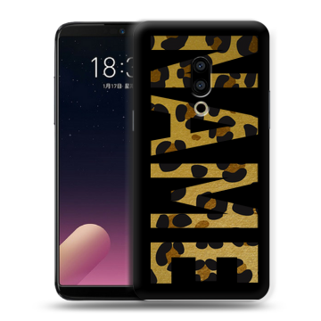 Силиконовый чехол на Meizu 15 Plus с принтом NAME