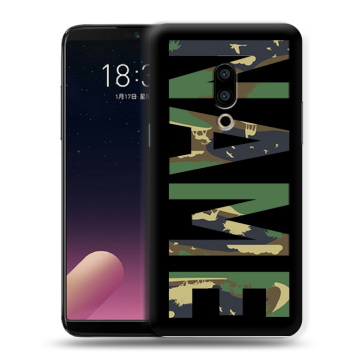 Силиконовый чехол на Meizu 15 Plus с принтом NAME