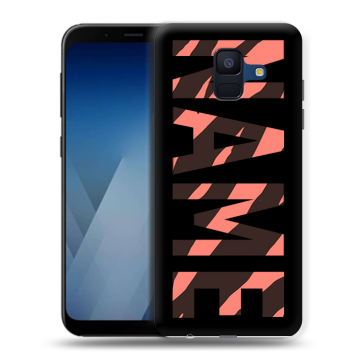 Силиконовый противоударный чехол на Samsung Galaxy A6 с принтом NAME