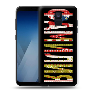 Силиконовый противоударный чехол на Samsung Galaxy A6 с принтом ФАМИЛИЯ