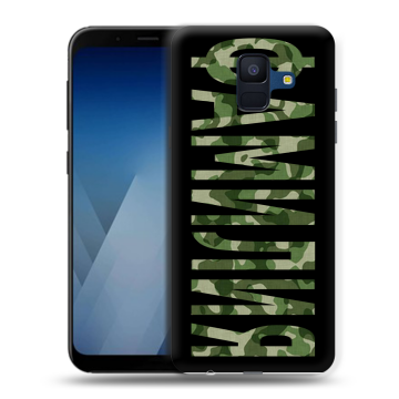 Силиконовый противоударный чехол на Samsung Galaxy A6 с принтом ФАМИЛИЯ