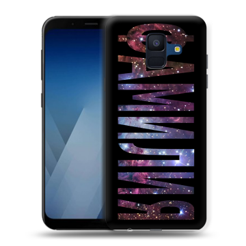 Силиконовый противоударный чехол на Samsung Galaxy A6 с принтом ФАМИЛИЯ