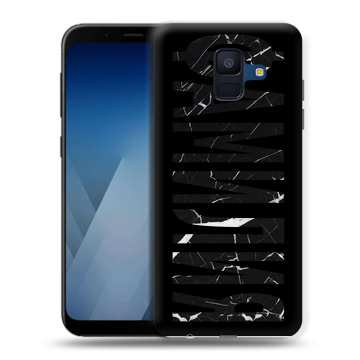 Силиконовый противоударный чехол на Samsung Galaxy A6 с принтом ФАМИЛИЯ