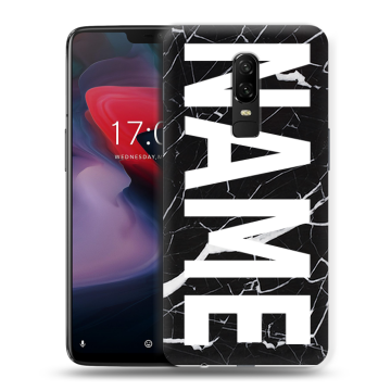 Пластиковый чехол на OnePlus 6 с принтом NAME