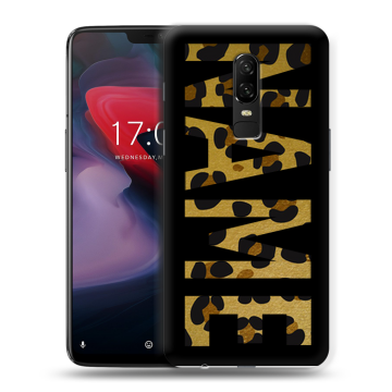Пластиковый чехол на OnePlus 6 с принтом NAME