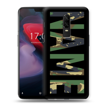 Пластиковый чехол на OnePlus 6 с принтом NAME