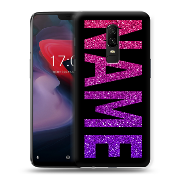 Пластиковый чехол на OnePlus 6 с принтом NAME