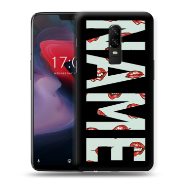 Пластиковый чехол на OnePlus 6 с принтом NAME