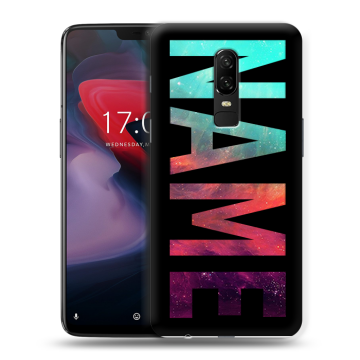Пластиковый чехол на OnePlus 6 с принтом NAME