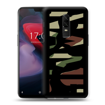 Пластиковый чехол на OnePlus 6 с принтом NAME
