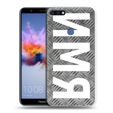 Силиконовый противоударный чехол на Huawei Honor 7C с принтом ИМЯ
