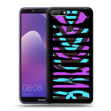 Силиконовый противоударный чехол на Huawei Y6 Prime (2018) с принтом ФАМИЛИЯ