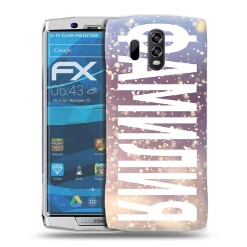 Силиконовый чехол на Homtom HT70 с принтом ФАМИЛИЯ
