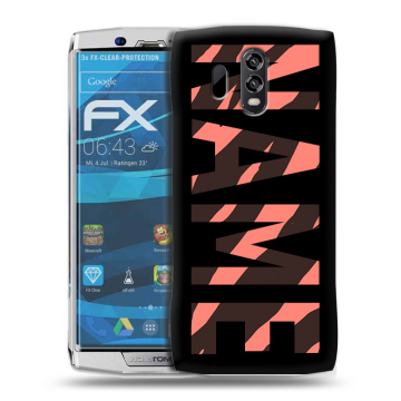 Силиконовый чехол на Homtom HT70 с принтом NAME