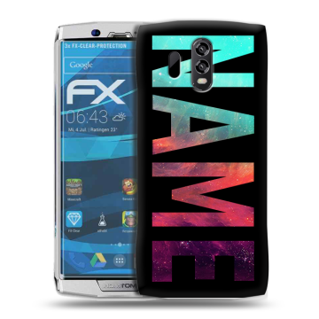Силиконовый чехол на Homtom HT70 с принтом NAME