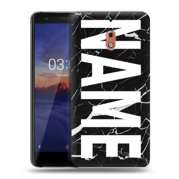 Силиконовый чехол на Nokia 2.1 с принтом NAME