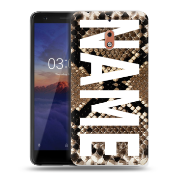 Силиконовый чехол на Nokia 2.1 с принтом NAME