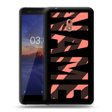 Силиконовый чехол на Nokia 2.1 с принтом NAME