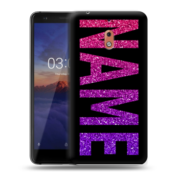 Силиконовый чехол на Nokia 2.1 с принтом NAME