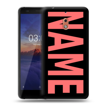 Силиконовый чехол на Nokia 2.1 с принтом NAME