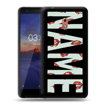 Силиконовый чехол на Nokia 2.1 с принтом NAME