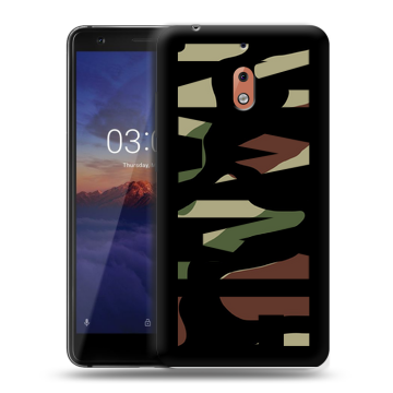 Силиконовый чехол на Nokia 2.1 с принтом NAME