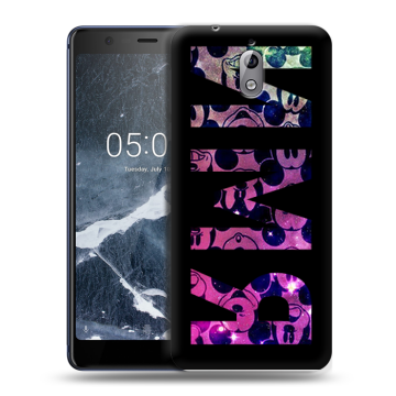 Силиконовый чехол на Nokia 3.1 с принтом ИМЯ