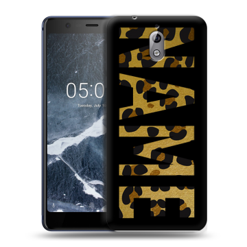 Силиконовый чехол на Nokia 3.1 с принтом NAME