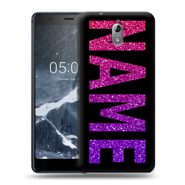 Силиконовый чехол на Nokia 3.1 с принтом NAME