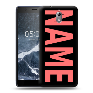 Силиконовый чехол на Nokia 3.1 с принтом NAME