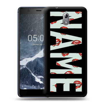 Силиконовый чехол на Nokia 3.1 с принтом NAME