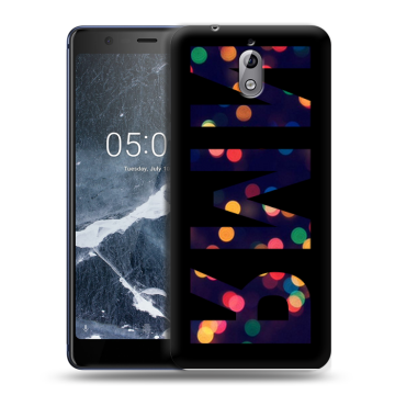 Силиконовый чехол на Nokia 3.1 с принтом ИМЯ