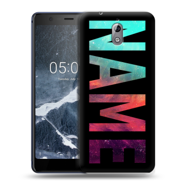 Силиконовый чехол на Nokia 3.1 с принтом NAME