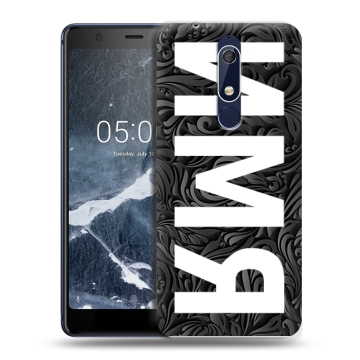 Силиконовый чехол на Nokia 5.1 с принтом ИМЯ