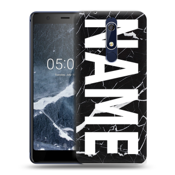 Силиконовый чехол на Nokia 5.1 с принтом NAME