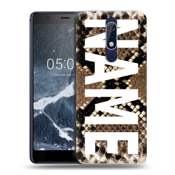 Силиконовый чехол на Nokia 5.1 с принтом NAME