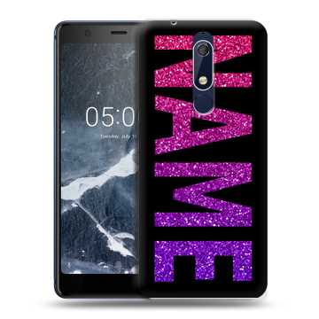 Силиконовый чехол на Nokia 5.1 с принтом NAME