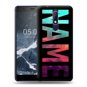 Силиконовый чехол на Nokia 5.1 с принтом NAME
