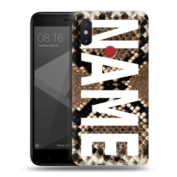 Силиконовый чехол на Xiaomi Mi8 SE с принтом NAME