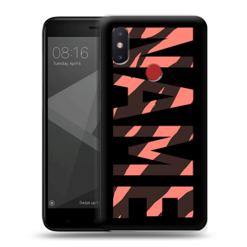 Силиконовый чехол на Xiaomi Mi8 SE с принтом NAME