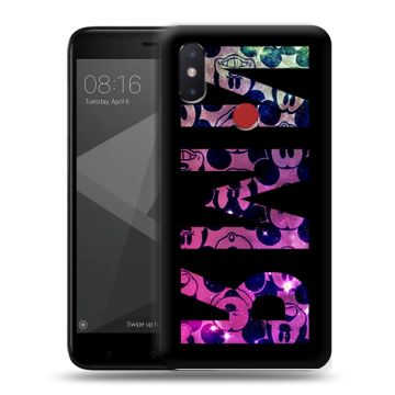 Силиконовый чехол на Xiaomi Mi8 SE с принтом ИМЯ