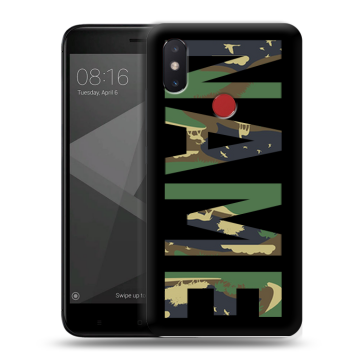 Силиконовый чехол на Xiaomi Mi8 SE с принтом NAME
